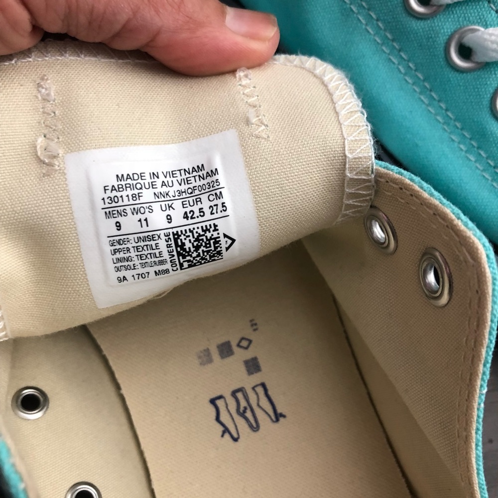 Converse All Star Shoe in Mint. (Unisex )NWOT - Picture 8 of 8